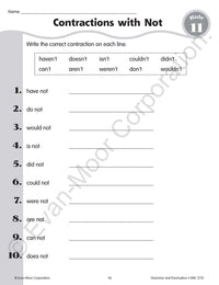Grammar & Punctuation, Grade 2 Teacher Resource