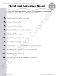 Grammar & Punctuation, Grade 6 Teacher Resource