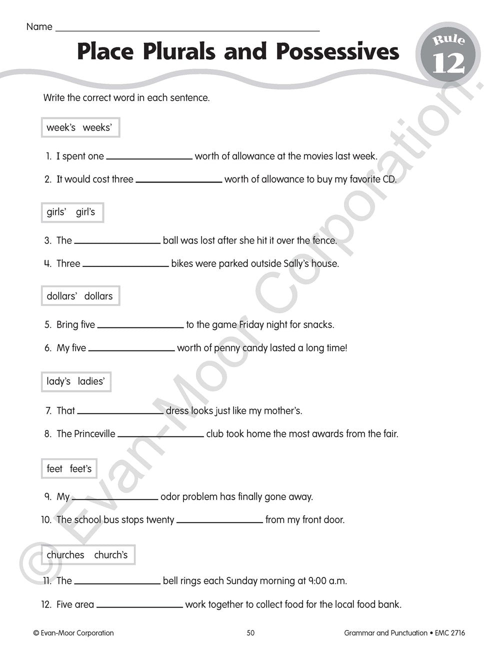 Grammar & Punctuation, Grade 6 Teacher Resource