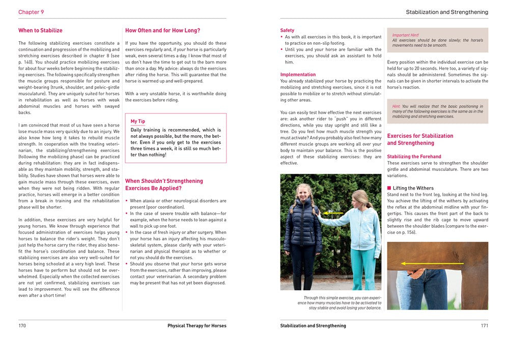 Physical Therapy for Horses: A Visual Course in Massage, Stretching, Rehabilitation, Anatomy, and Biomechanics