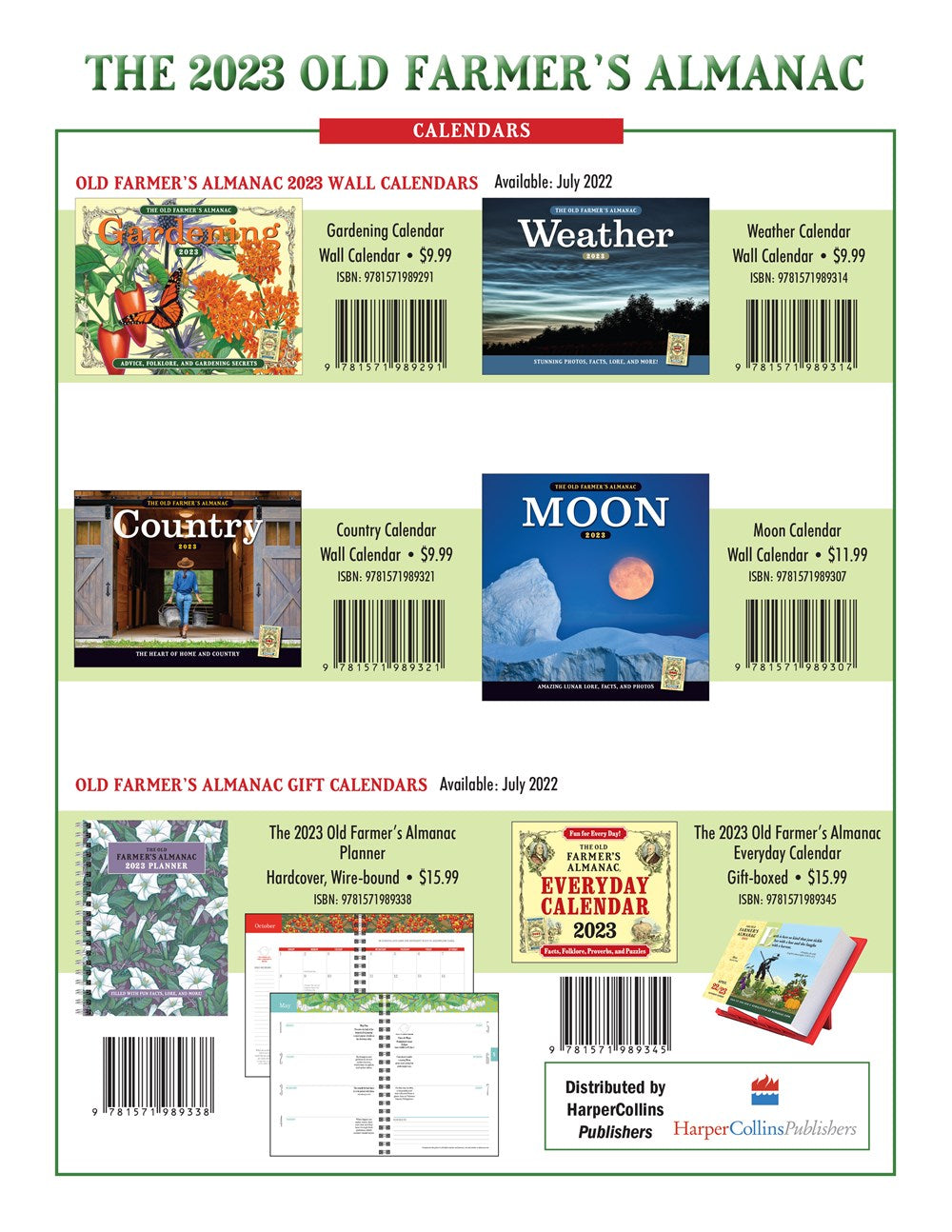 The 2023 Old Farmer's Almanac Trade Edition