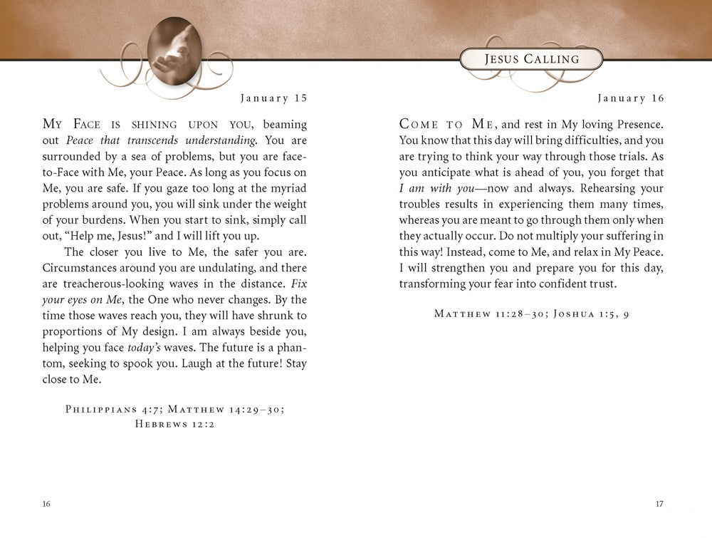 Jesus Calling, Padded Hardcover, with Scripture References