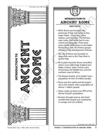 History Pockets: Ancient Rome, Grade 4 - 6 Teacher Resource