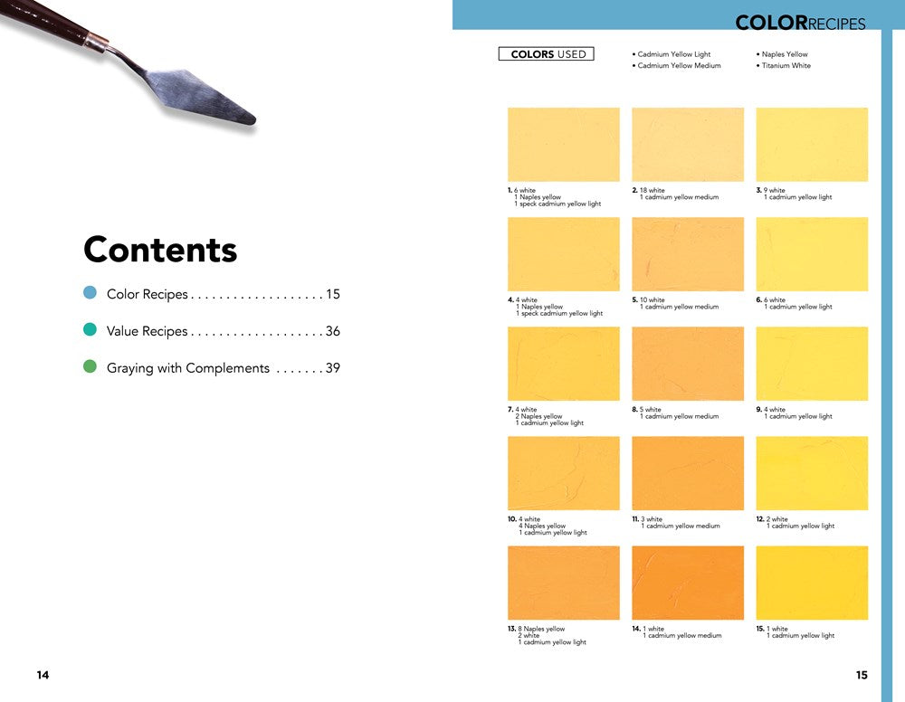 1,500 Color Mixing Recipes for Oil, Acrylic & Watercolor