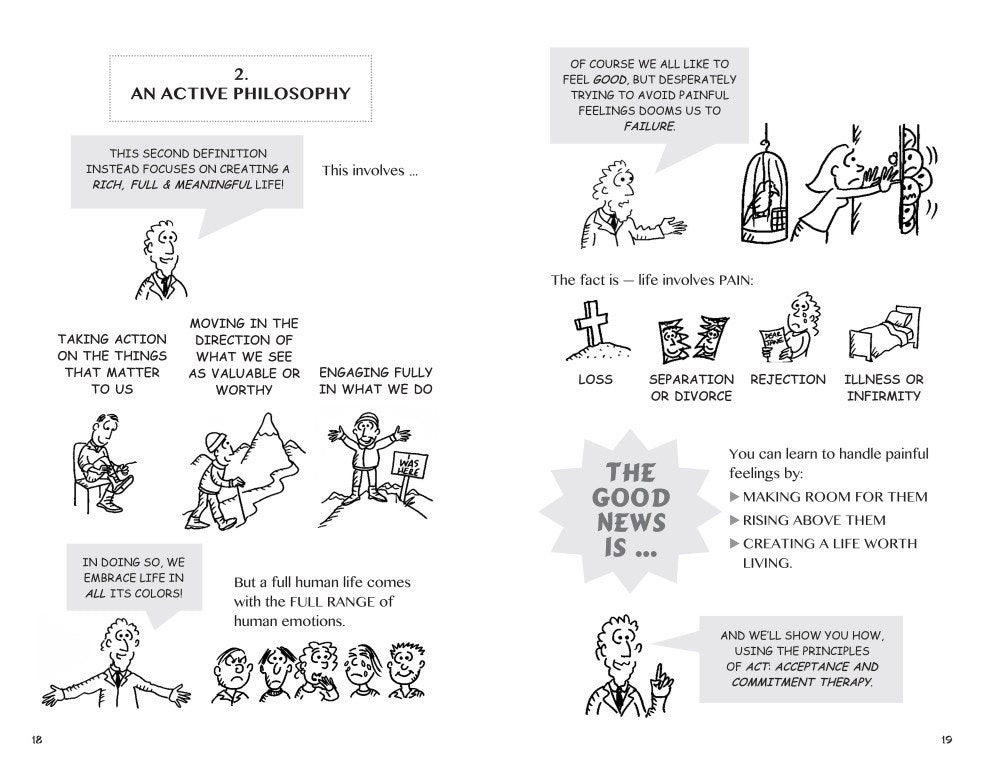 The Illustrated Happiness Trap: How to Stop Struggling and Start Living