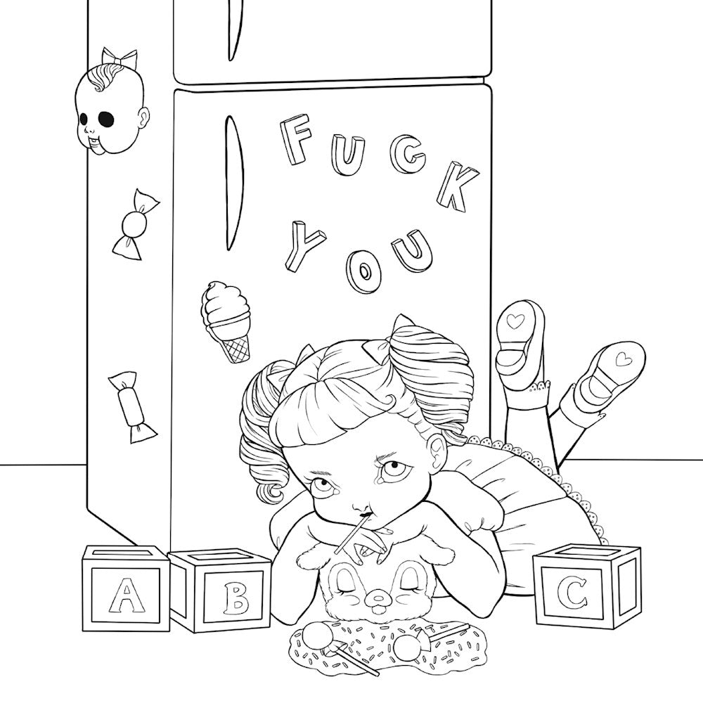 Cry Baby Coloring Book