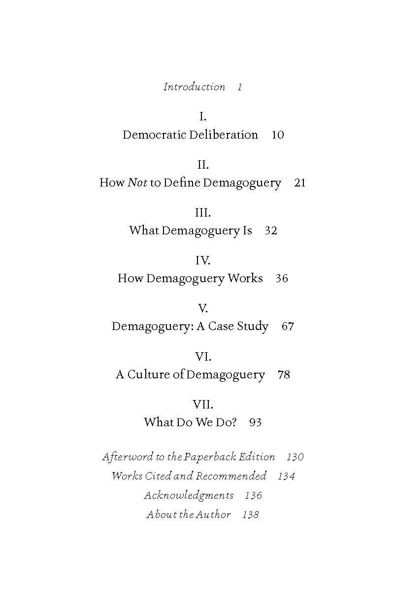 Demagoguery and Democracy