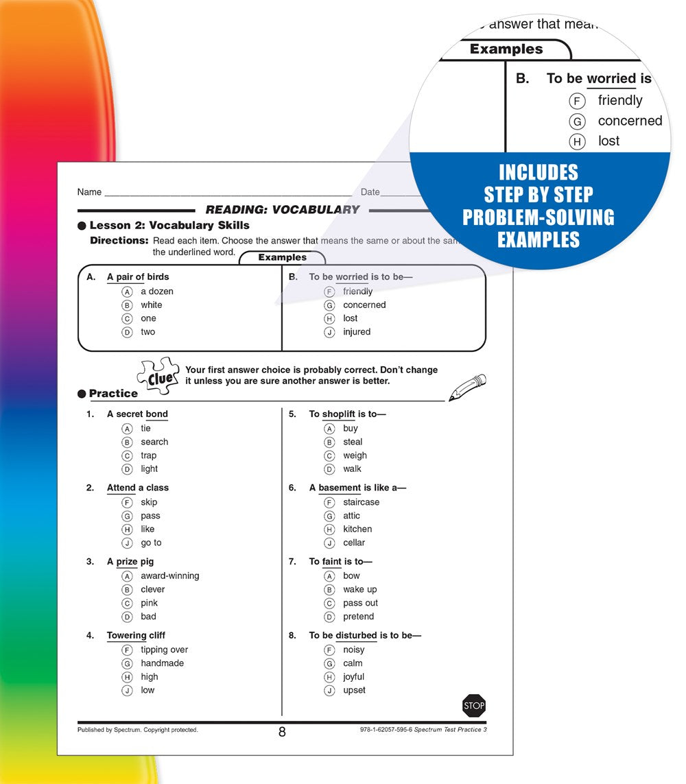 Spectrum Test Practice, Grade 3