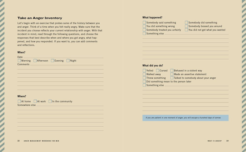 Anger Management Workbook for Men: Take Control of Your Anger and Master Your Emotions