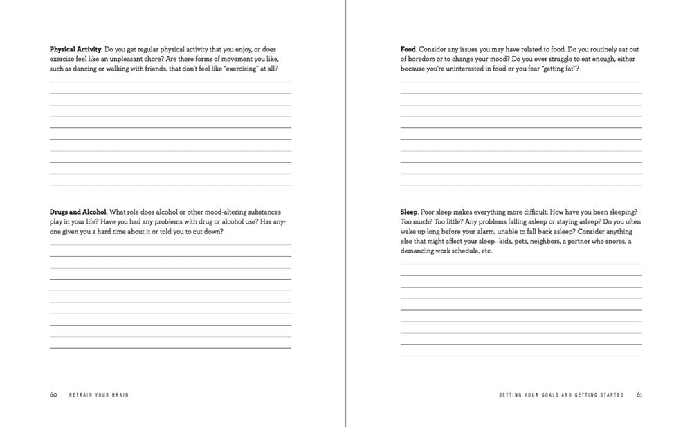 Retrain Your Brain: Cognitive Behavioral Therapy in 7 Weeks : A Workbook for Managing Depression and Anxiety