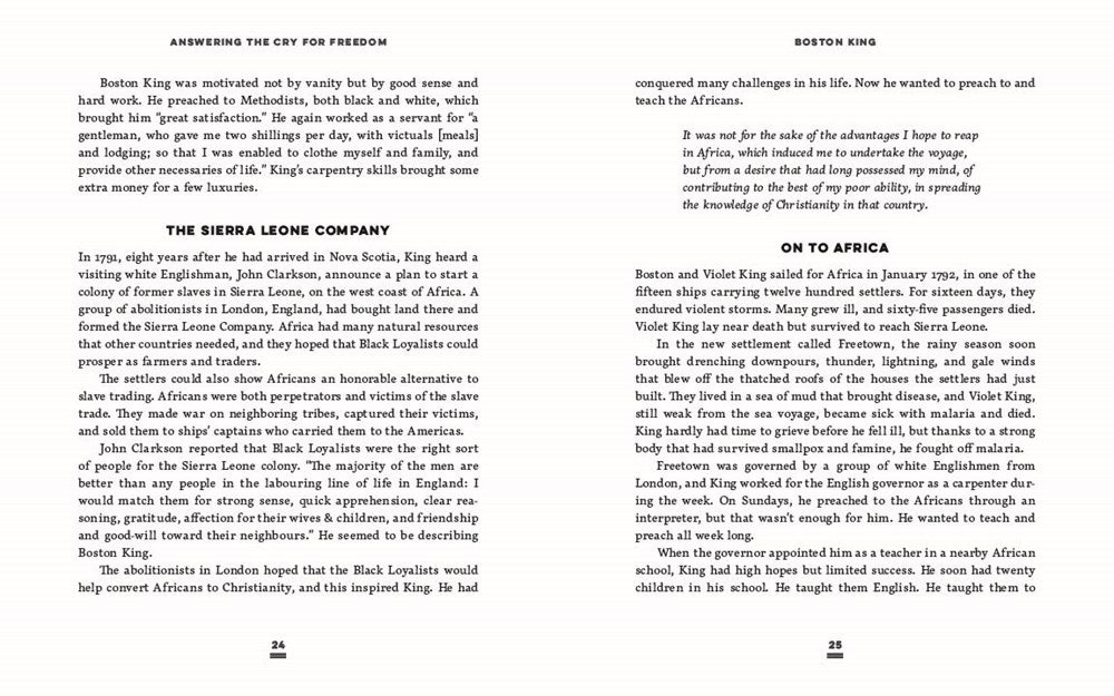 Answering the Cry for Freedom