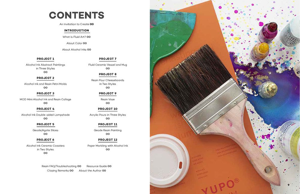 The Ultimate Fluid Pouring & Painting Project Book