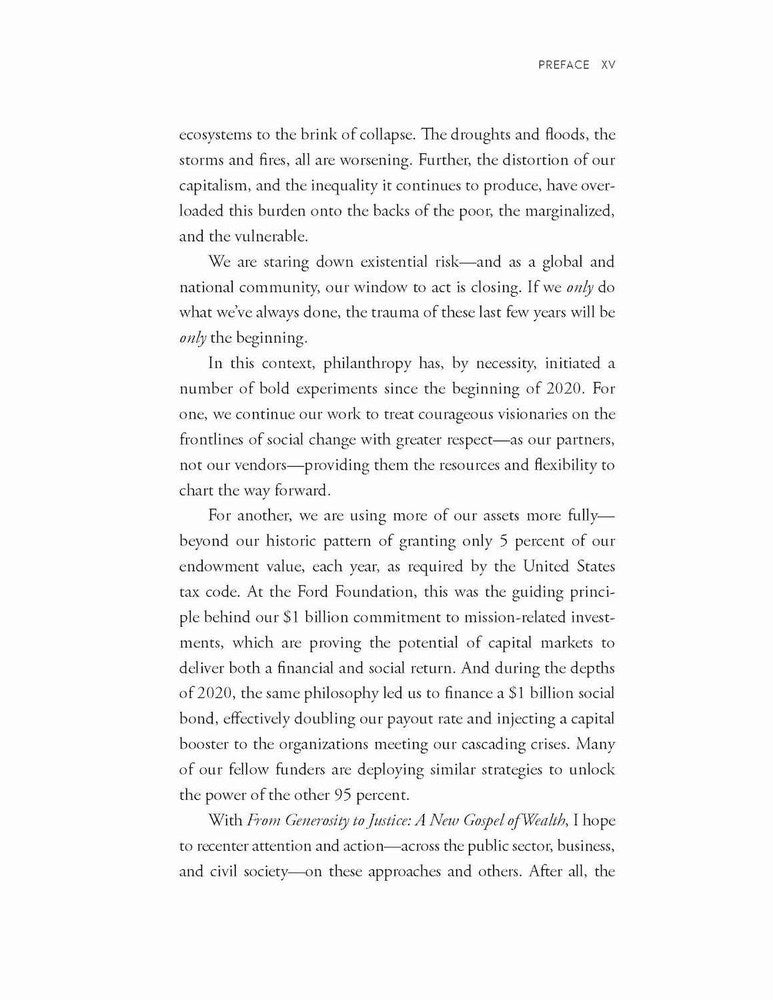 From Generosity to Justice: A New Gospel of Wealth