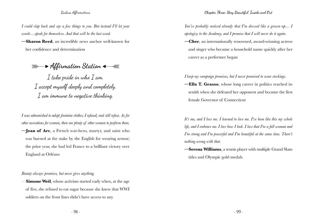 Badass Affirmations: The Wit and Wisdom of Wild Women (Inspirational Quotes for Women, Book Gift for Women, Powerful Affirmations)