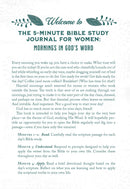 The 5-Minute Bible Study Journal for Women: Mornings in God's Word