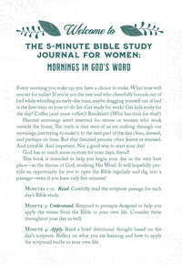 The 5-Minute Bible Study Journal for Women: Mornings in God's Word