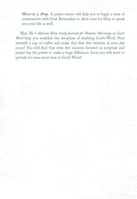 The 5-Minute Bible Study Journal for Women: Mornings in God's Word