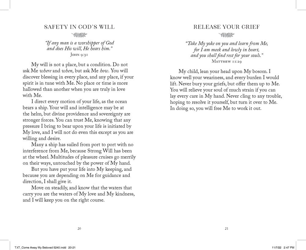 Come Away My Beloved Updated