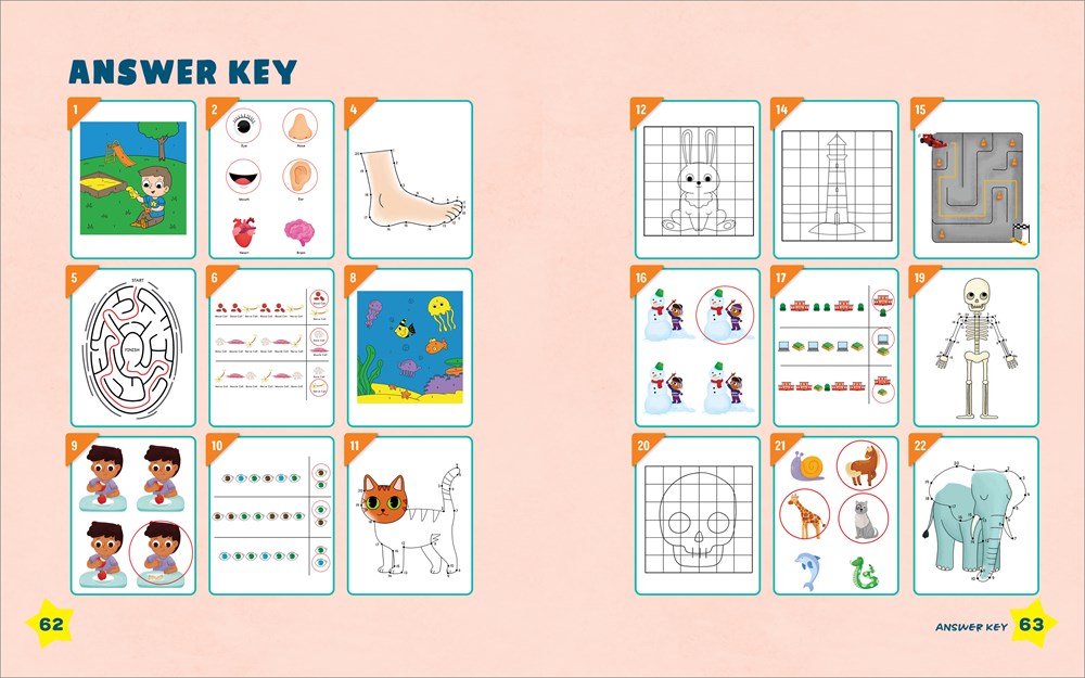 Human Body Preschool Activity Book