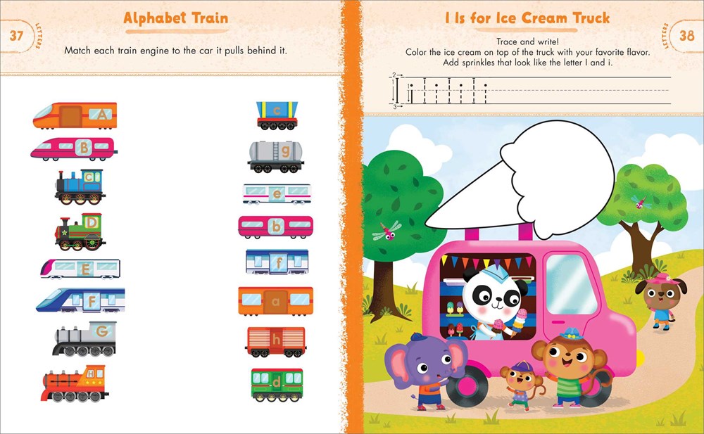 Preschool Activity Book Trucks, Cars, and Airplanes