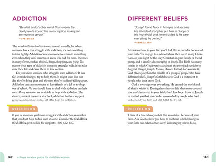 The College Survival Guide for Christian Women: 5-Minute Devotions for Strength, Reflection, and Calm