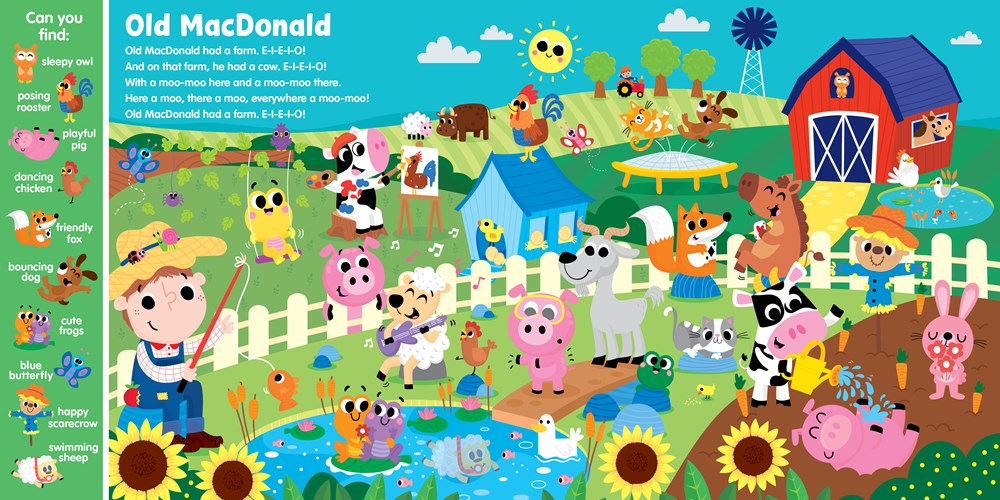 Search & Find Nursery Rhymes (6-Button Sound Book)