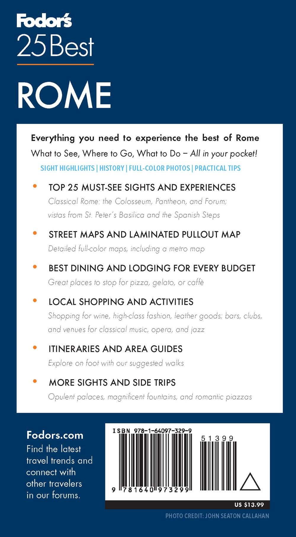 Fodor's Rome 25 Best 2021