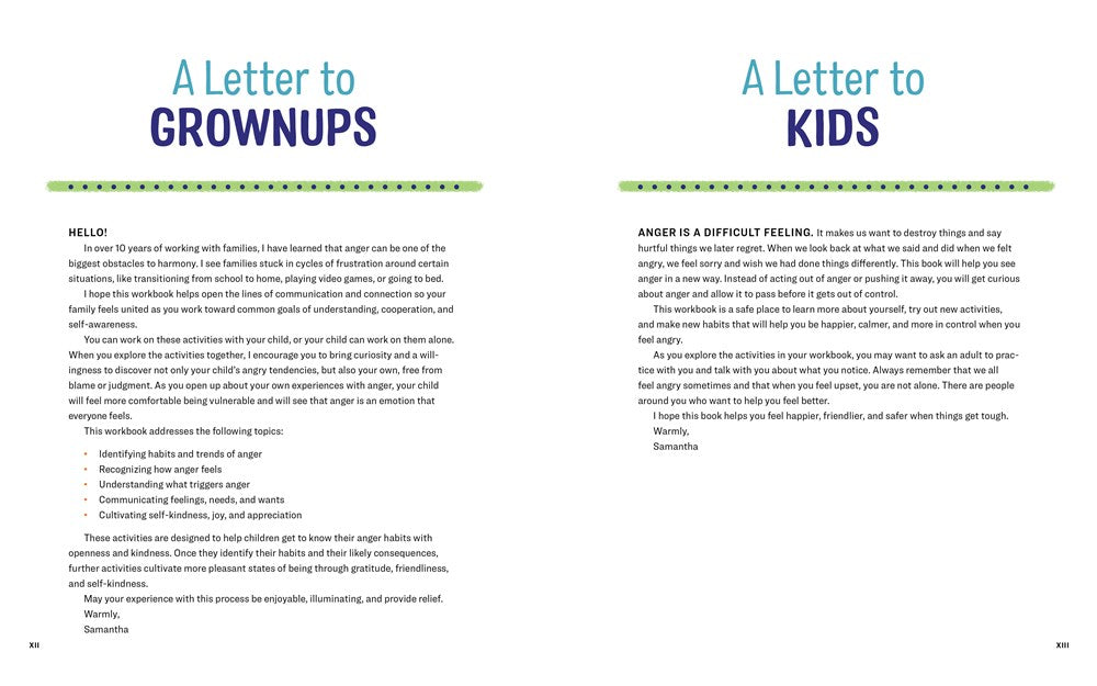 Anger Management Workbook for Kids