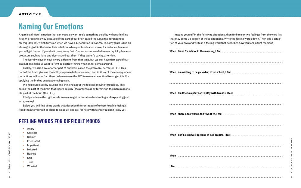 Anger Management Workbook for Kids