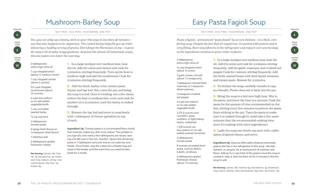 The 30-Minute Mediterranean Diet Cookbook: 101 Easy, Flavorful Recipes for Lifelong Health