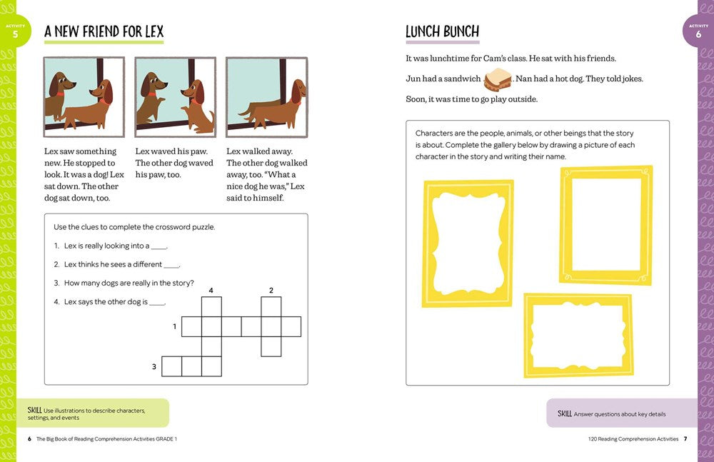 The Big Book of Reading Comprehension Activities, Grade 1