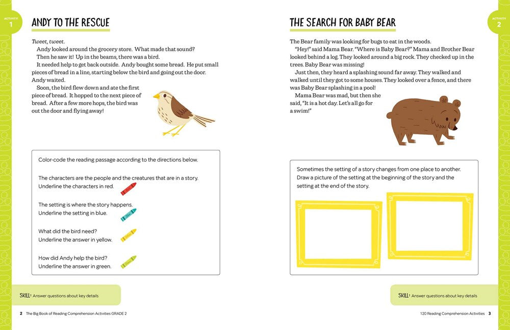 The Big Book of Reading Comprehension Activities, Grade 2