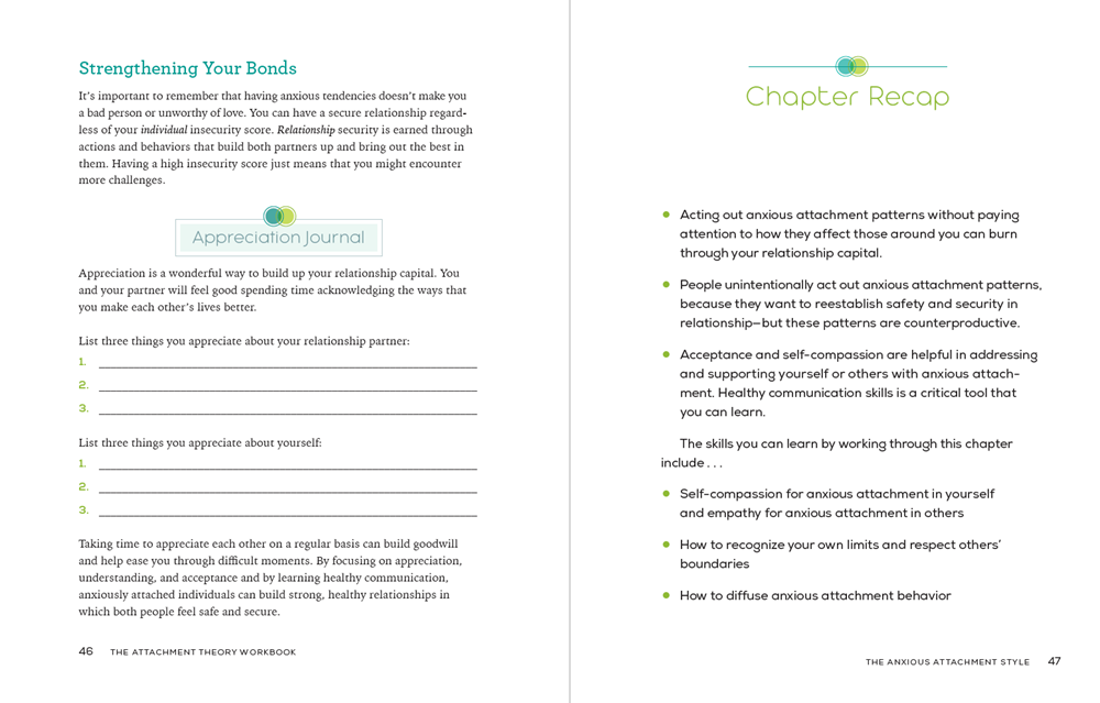 The Attachment Theory Workbook: Powerful Tools to Promote Understanding, Increase Stability, and Build Lasting Relationships