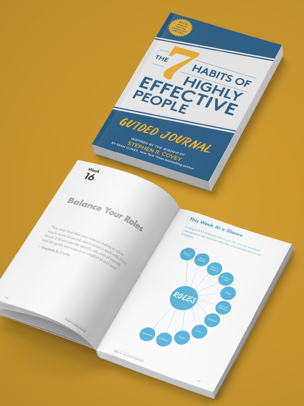 The 7 Habits of Highly Effective People: Guided Journal: (Goals Journal, Self Improvement Book)