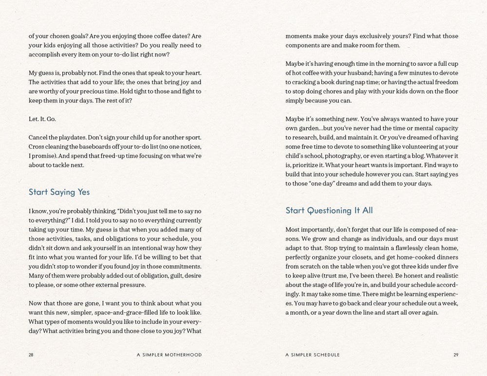 A Simpler Motherhood