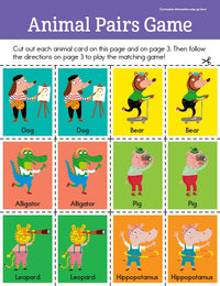 Preschool Cut, Paste, and Play Mega Fun Learning Pad