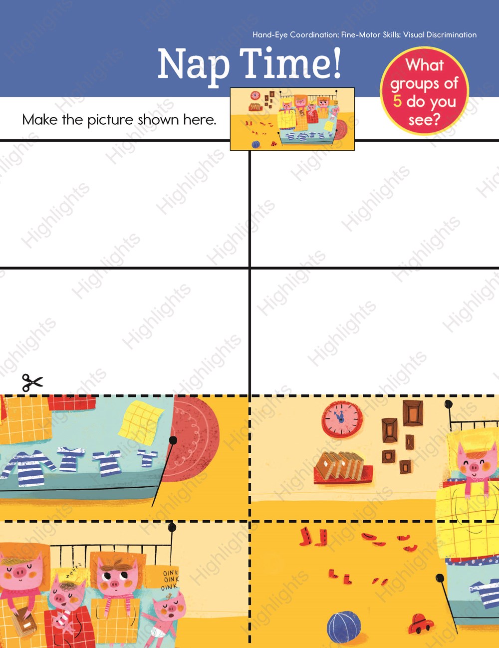 Preschool Cut, Paste, and Play Mega Fun Learning Pad