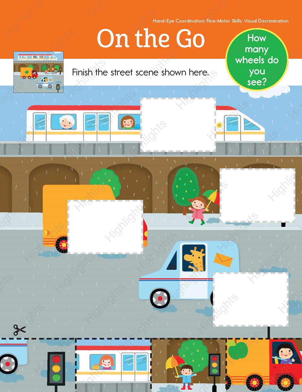 Preschool Cut, Paste, and Play Mega Fun Learning Pad