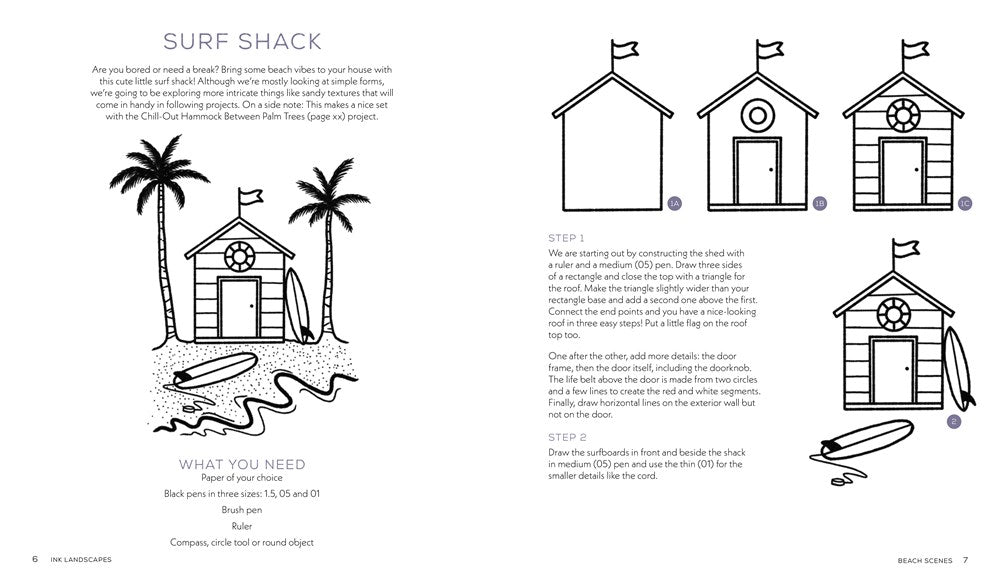 15-Minute Ink Landscapes