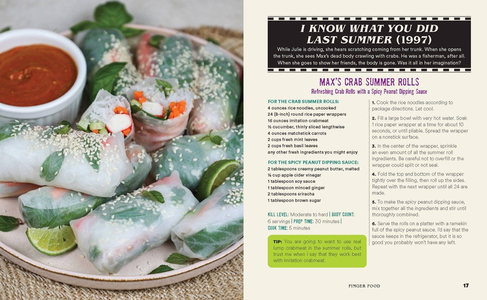 The Horror Movie Night Cookbook: 60 Deliciously Deadly Recipes Inspired by Iconic Slashers, Zombie Films, Psychological Thrillers, Sci-Fi Spooks, and ... and More) (Gifts for Movie & TV Lovers)