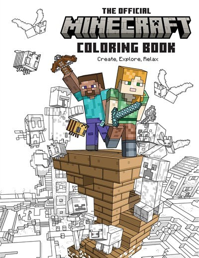 The Official Minecraft Coloring Book: Create, Explore, Relax! : Colorful Storytelling for Advanced Artists