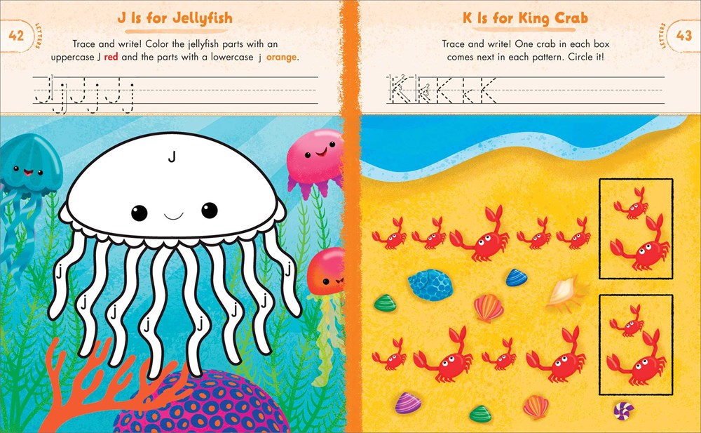 Ocean Animals Preschool Activity Book