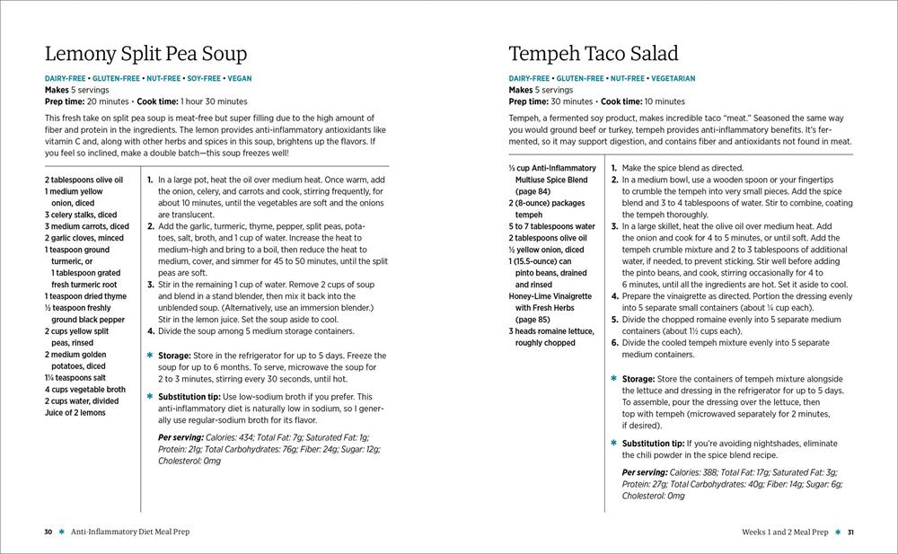 Anti-Inflammatory Diet Meal Prep