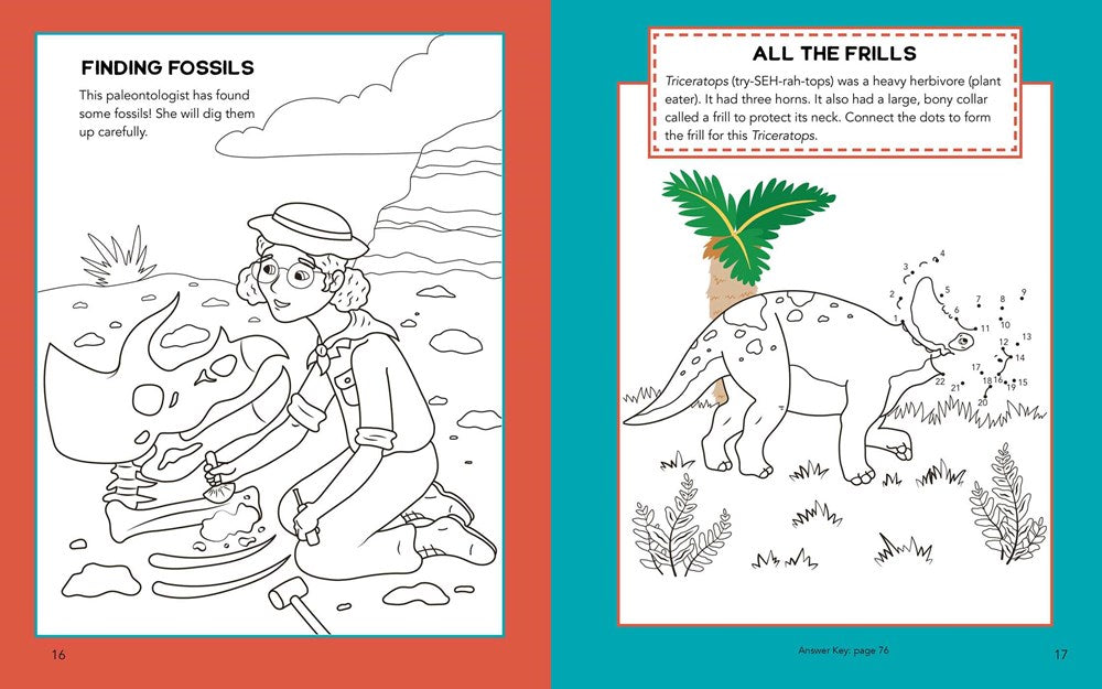 Dinosaur Activity Book for Kids: 70 Activities Including Coloring, Dot-to-Dots & Spot the Difference
