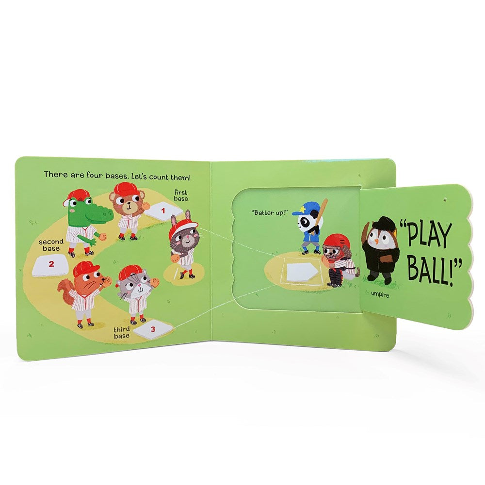 Let's Play Baseball: Chunky Lift-a-Flap Board Book