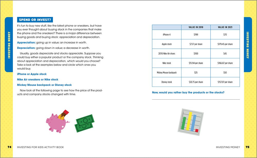 Investing for Kids Activity Book: 65 Activities about Saving, Investing, and Growing Your Money