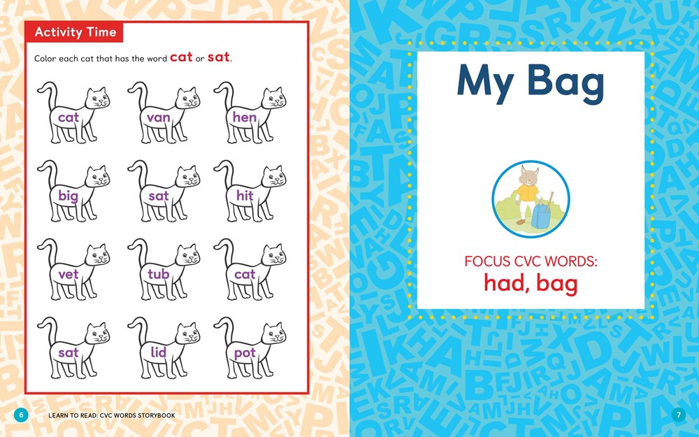 Learn to Read: CVC Words Storybook