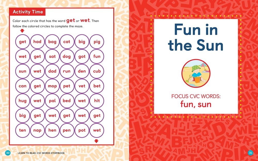 Learn to Read: CVC Words Storybook