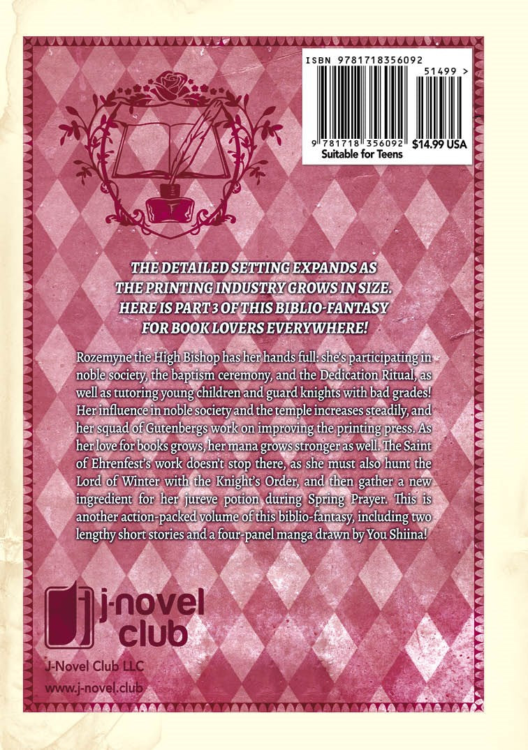 Ascendance of a Bookworm: Part 3 Volume 3 (Light Novel)