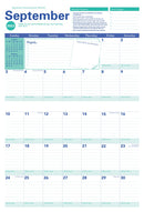 2024 Amy Knapp's Big Grid Family Organizer Wall Calendar